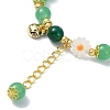 Natural Malaysia Jade Beads Stretch Bracelets for Women BJEW-JB11360-03-3