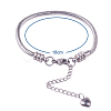 304 Stainless Steel European Snake Chains Bracelets STAS-PH0006-03A-4