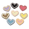 Valentine's Day Opaque Resin Cabochons RESI-F050-11-1