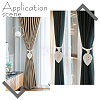 Cotton Macrame Leaf Tassel Curtain Tiebacks AJEW-WH0038-38A-5
