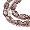 Transparent Crackle Glass Beads Strands GLAA-S192-B-010B-4