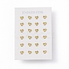 Vacuum Plating 304 Stainless Steel Hollow Out Heart Stud Earrings for Women EJEW-P212-12G-3