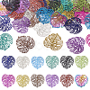 Pandahall 48Pcs 12 Styles 430 & 201 Stainless Steel Filigree Pendants STAS-TA0002-19-9