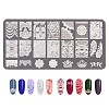 Lace Flower Stainless Steel Nail Art Stamping Plates MRMJ-L003-C03-1