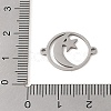 201 Stainless Steel Connector Charms STAS-S126-03P-3