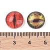 Half Round/Dome Dragon Eye Printed Glass Cabochons X-GGLA-A002-12mm-AB-3