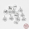 Anti-Tarnish Rhodium Plated 925 Sterling Silver Pendant Bails STER-E050-08P-1