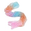 Transparent Painted Glass Beads Strands DGLA-A034-T8mm-A19-1