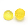 Natural Yellow Agate Cabochons G-P393-R06-4mm-2