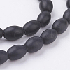 Synthetic Black Stone Beads Strands X-G-K229-02A-2