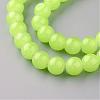 Baking Painted Imitation Jade Glass Round Bead Strands DGLA-Q021-10mm-08-2