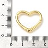 Rack Plating Heart Brass Spring Gate Rings KK-Z086-54G-04-3