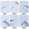 SUNNYCLUE DIY Flower Dangle Earring Making Kits DIY-SC0001-37-4