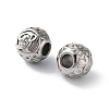 304 Stainless Steel Rhinestone European Beads STAS-A092-10R-P-2