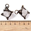 Natural Quartz Crystal Merkaba Star Pendants G-C144-01R-03-3