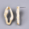 Opaque Resin Stud Earrings EJEW-T012-05-A02-4