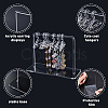 Transparent Acrylic Earring Display Stands EDIS-WH0021-11-4