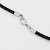 Braided Leather Cords for Necklace Making NCOR-D002-17A-3