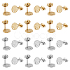 Unicraftale 40Pcs 2 Colors 304 Stainless Steel Stud Earring Findings STAS-UN0056-08-1