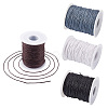 Yilisi 4 Rolls 4 Colors Waxed Cotton Thread Cords YC-YS0001-01-2