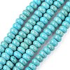 1 Strand Rondelle Synthetic Turquoise Beads Strands X-TURQ-G109-8x5mm-06-1