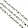304 Stainless Steel Rolo Chains X-STAS-M032-42P-2.5mm-1
