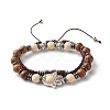 Hope Morse Code Stretch Bracelets Set BJEW-JB07352-05-1