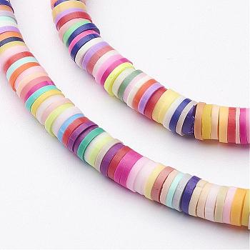 6mm vinyl heishi beads Rosey Taupe polymer clay beads heishi disc beads bracelet beads 350-400 beads per strand