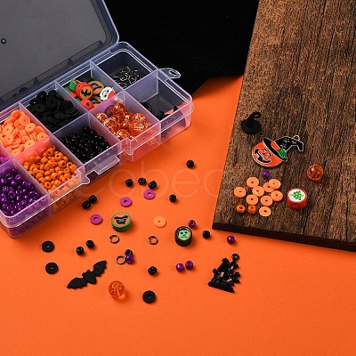 850Pcs Geometry Glass Seed & Polymer Clay Beads DIY-YW0002-75-1