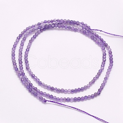 Natural Amethyst Beads Strands G-G663-17-4mm-01-1