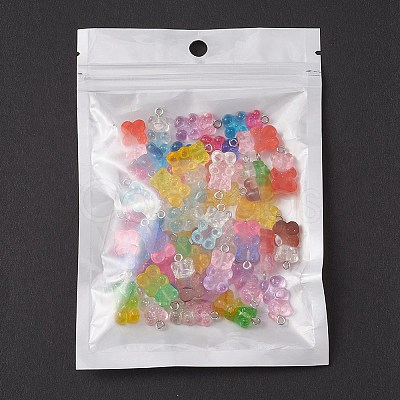 45Pcs 9 Colors Transparent Resin Pendants RESI-YW0001-03-1