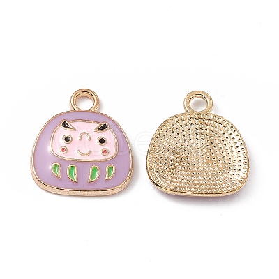 Alloy Enamel Pendants ENAM-H039-04G-1