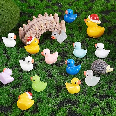 40 Pcs 4 Style Luminous Mini Ducks JX342A-1