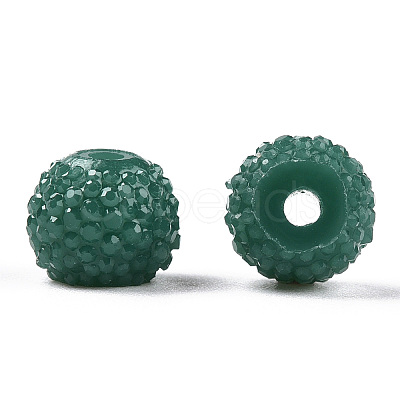 Opaque Acrylic Resin Beads RESI-ZX017-8mm-02H-1