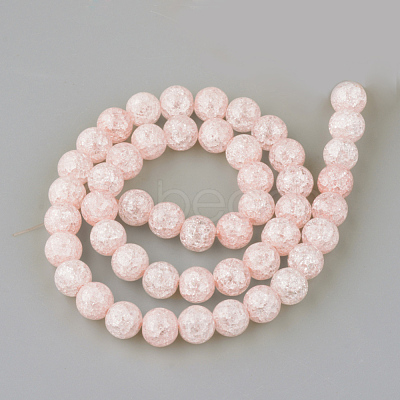 Synthetic Crackle Quartz Beads Strands X-GLAA-S134-6mm-01-1