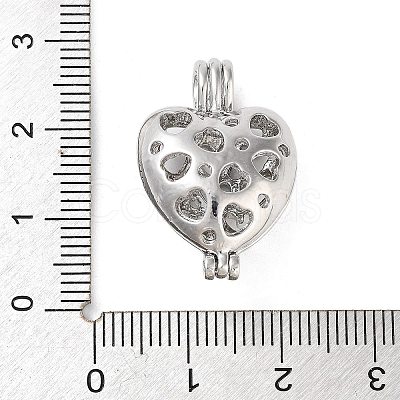 Alloy Bead Cage Pendants FIND-M012-01L-P-1