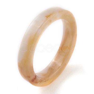 Cellulose Acetate(Resin) Plain Band Rings RJEW-H130-B01-1