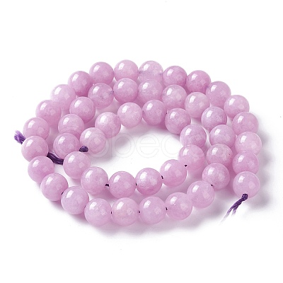 Natural White Jade Imitation Kunzite Beads Strands X-G-I299-F03-8mm-1