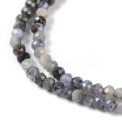 Natural Iolite Beads Strands G-G139-B11-01-1