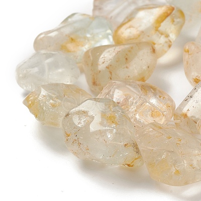 Natural White Topaz Beads Strands G-C027-01-1