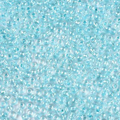 6/0 Transparent Inside Colours Glass Seed Round Beads SEED-N006-004B-1