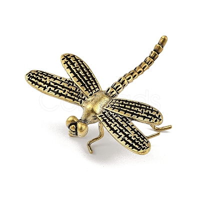 Brass Dragonfly Figurines KK-C073-04AG-1