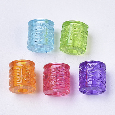 Transparent Acrylic Beads X-TACR-T015-033-1