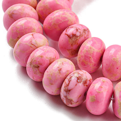 Synthetic Imperial Jasper Dyed Beads Strands G-D077-E01-01H-1