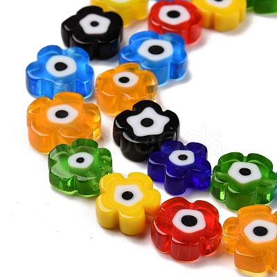 Handmade Millefiori Glass Bead Strands LAMP-J035-12mm-41-1