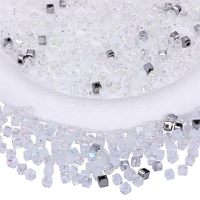 2 Bags Imitation Artificial Crystal Glass Beads GLAA-SZ0001-95B-01-1