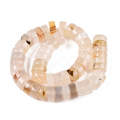 Natural White Agate Beads Strands G-T138-54-1