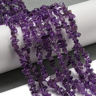 Natural Amethyst Beads Strands G-G0003-B44-1