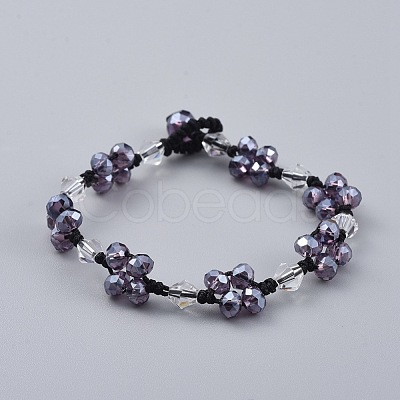 Handmade Glass Beads Bracelets BJEW-JB04673-02-1