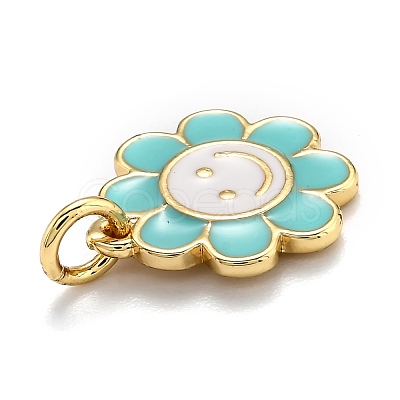 Brass Enamel Charms X-KK-O135-01E-1